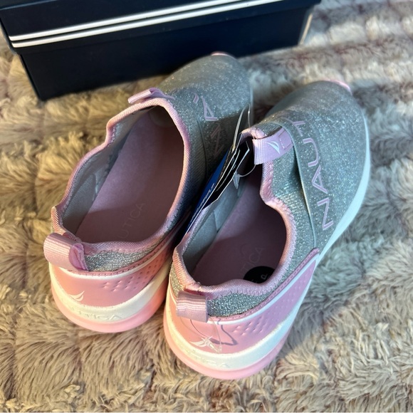 Nautica Light Up Alois Girl Sneakers Size 2 Sparkle - Picture 3 of 6